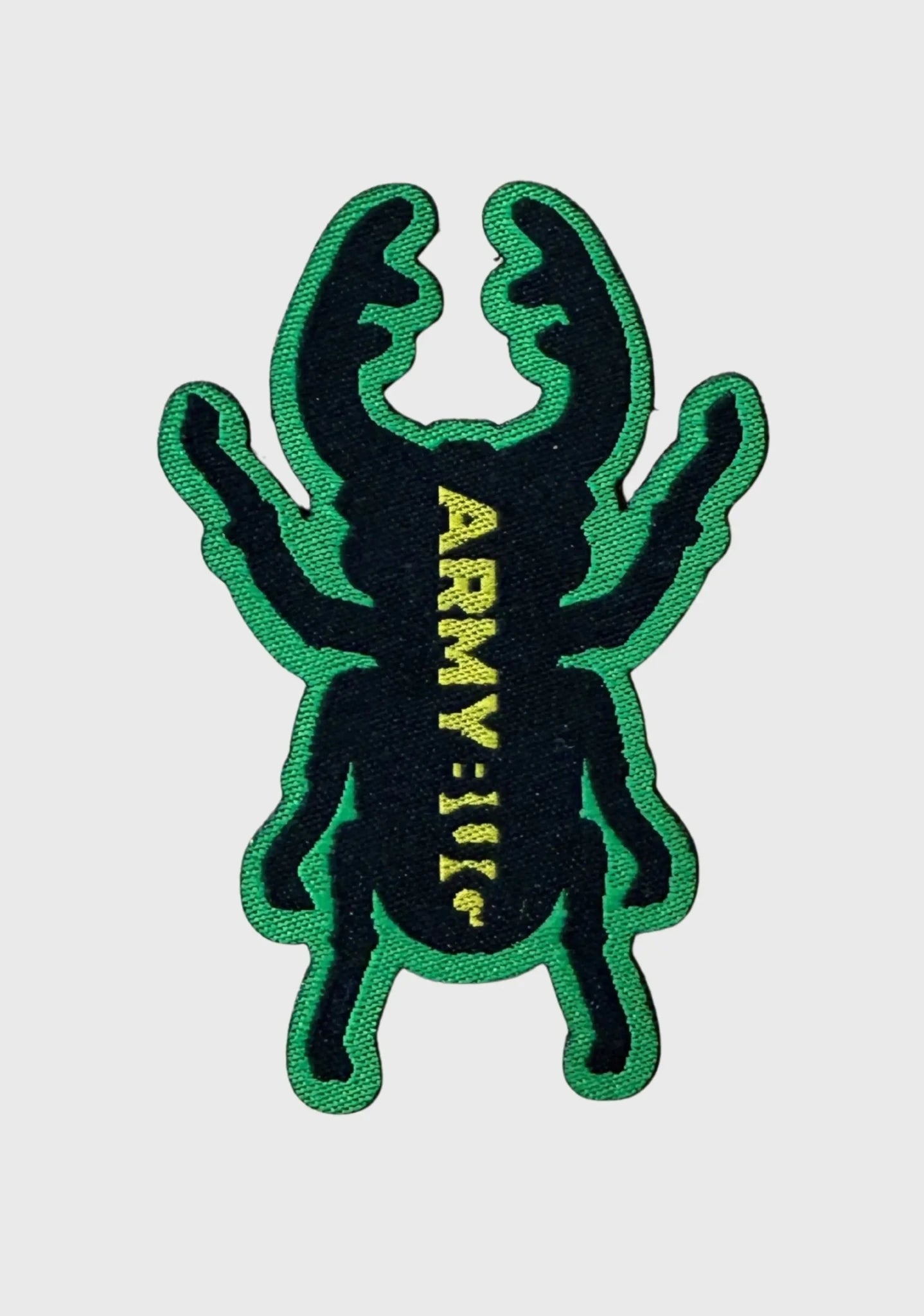 Bug Patch - Grün mit gelbem Schriftzug - ArmyBug