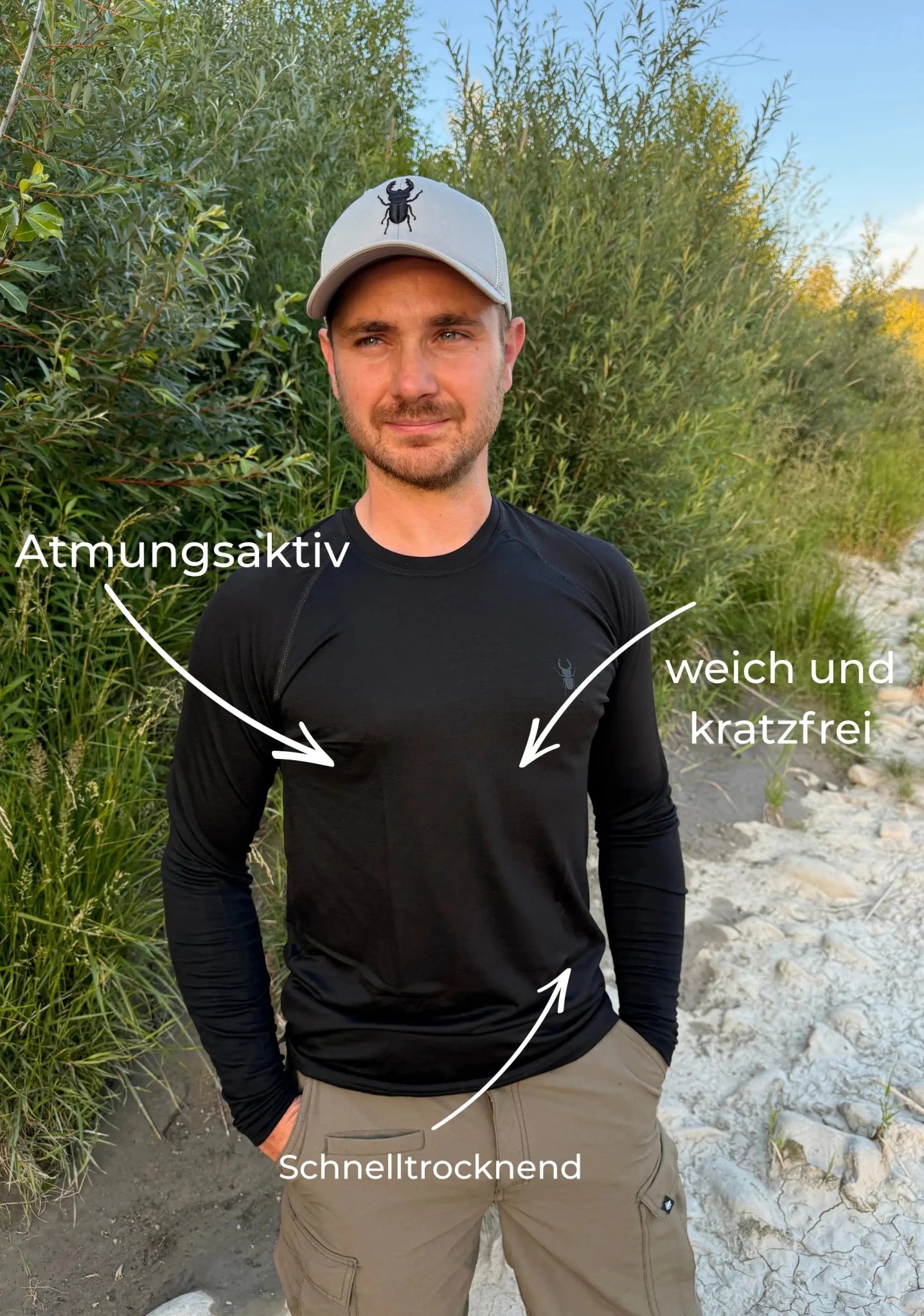 Merino Bundle in Schwarz - superfine 100 % Merinowolle - ArmyBug