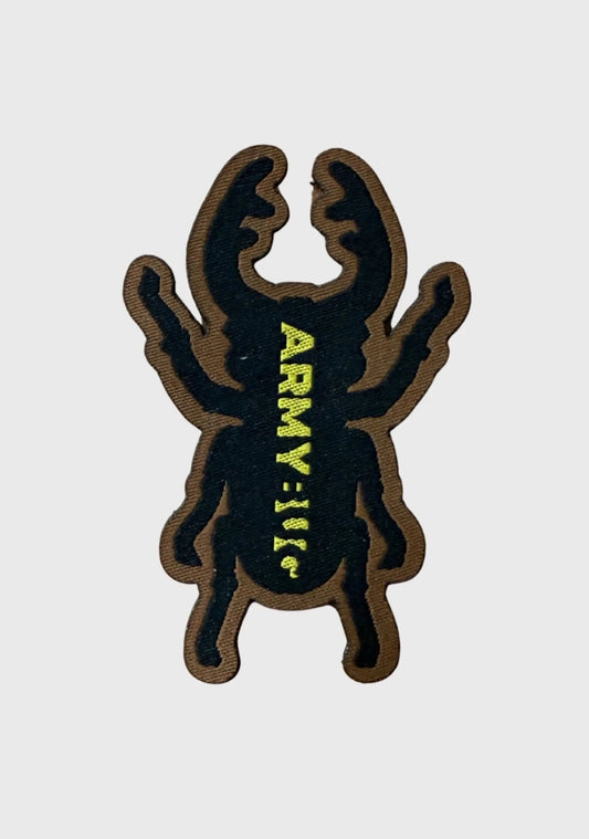Bug Patch - Braun mit gelbem Schriftzug - ArmyBug