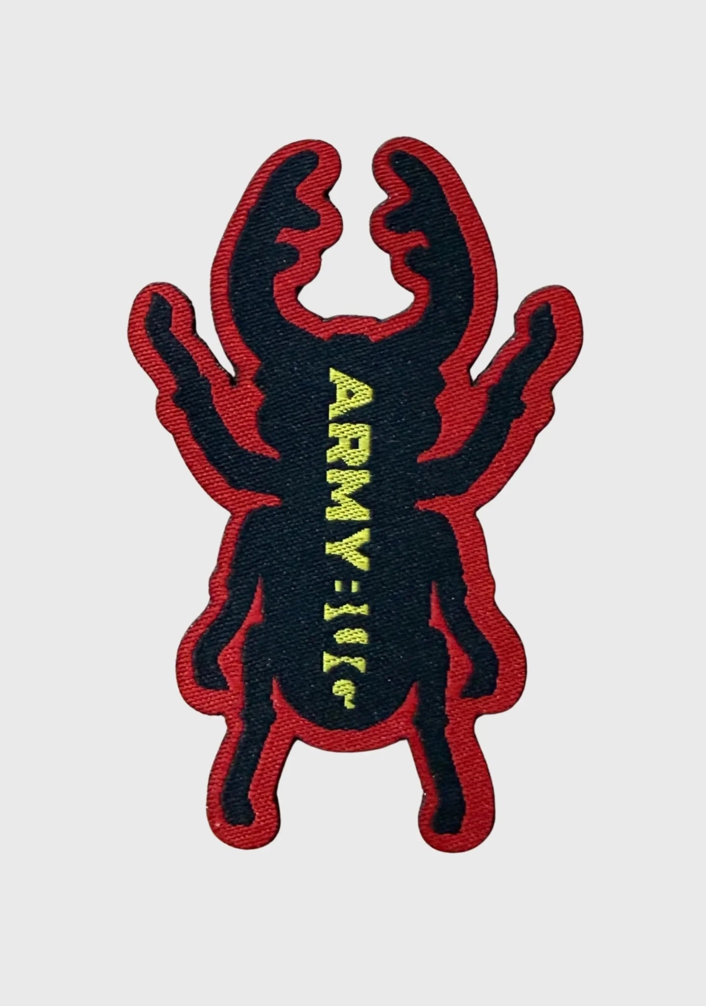 Bug Patch - Rot mit gelbem Schriftzug - ArmyBug