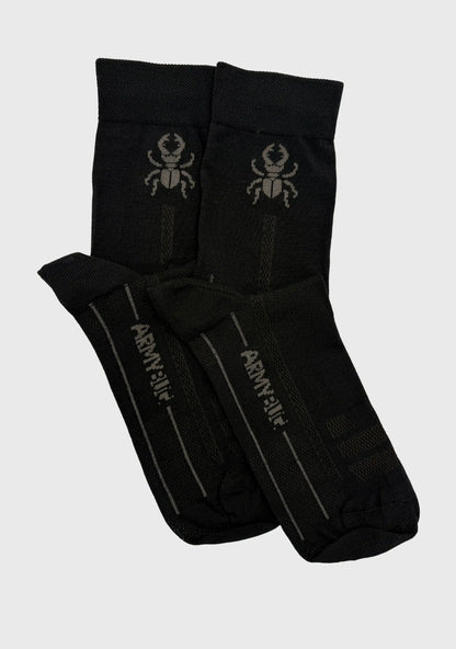 Endlich auch in Schwarz unsere Socken aus Merino