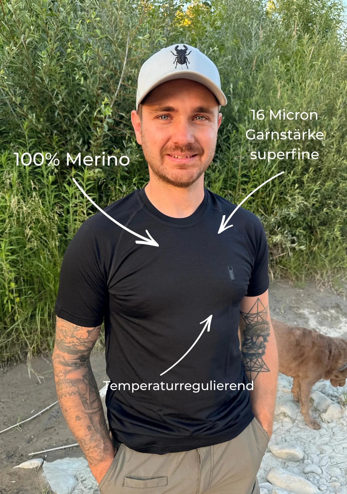 Merino Bundle in Schwarz - superfine 100 % Merinowolle - ArmyBug